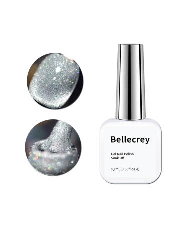 Silver Diamond Cat Eye Gel Polish UV Nail Polish Gel UV Varnishes for Nails Gel Nail Polish Shellac Gel Nail Polish UV Cat Eye Gel Nail Polish for UV Lamp Nail Art