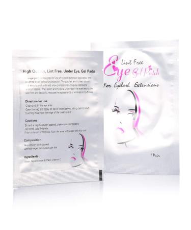 Jadpes Eye Gel Patches - 50 Pairs Lint Under Eye Gel Pads for Eyelash Extensions | Pro Salon & DIY Beauty Tool - Buy Online on GoSupps.com