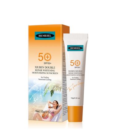 Face Sunscreen SPF 50 Suncream Factor 50 Face High Protection Face Repair Sun Cream Ice Feeling Dark Spot Remover Face Sunscreens Deep Hydration & UVA/UVB Protection Waterproof All-Day Lasting