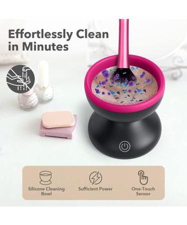 Buy Alyfini Portable USB Cosmetic Brush Cleaner & Brush Set - Perfect for All Makeup Brushes | BlackPink - Buy Online on GoSupps.com