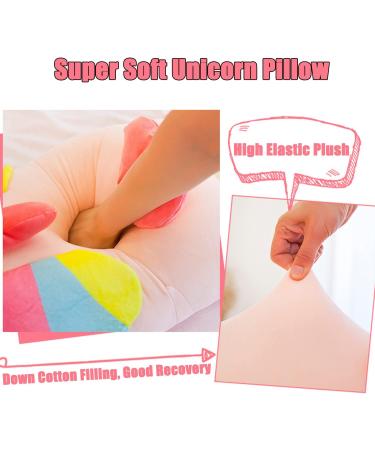 Kekeso Pink Stuffed Unicorn Plush Toy 35cm - Soft Cuddle Pillow Doll for Boys and Girls - Cartoon Unicorn Gift - Buy Online on GoSupps.com