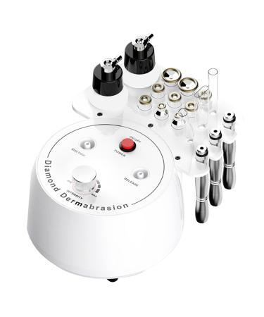 UNOISETION Diamond Microdermabrasion Machine - 3 In 1 Diamond Dermabrasion Machine Professional for Facial Peeling Skin Care (Suction Power: 67-68 cmHg), Home Microdermabrasion with Spray Bottles Classic