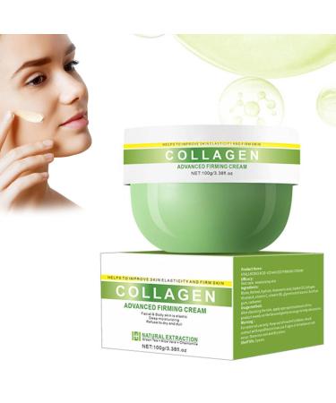 Collagen Firming Cream, 100g Firming Body Cream, Firming Cream, Moisturizing Body Cream, Deep Hydration, Brightening Skin Cream for All Skin Types (1)