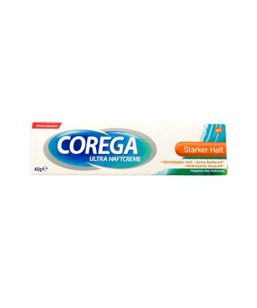 Corega Adhesive Cream Ultra Strong Hold 40ml - 6 Pack | Durable Denture Adhesive for Secure Fit - Buy Online on GoSupps.com