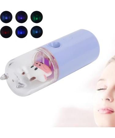 Light Purple and Yellow Nano Facial Mister 30ml Portable Handy Cool Mist Sprayer with Color Light Function Rechargable Cute Cow Design Cooling Mister(Purple) - Buy Online on GoSupps.com
