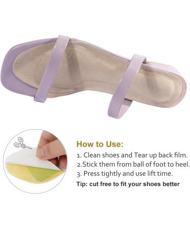 2 Pairs Full Length Pigskin High Heels Insoles - Arch Support Anti-Slip Cushion Inserts for Blister Relief | Size 8-9.5 - Buy Online on GoSupps.com