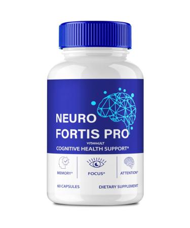 Neuro Fortis Pro Brain Supplement - Neuro Fortis Pro Official Formula - NeuroFortis Pro Extra Strength with Ginkgo Biloba Extract Siberian Ginseng Extract - NeuroFortisPro Reviews (60 Capsules)