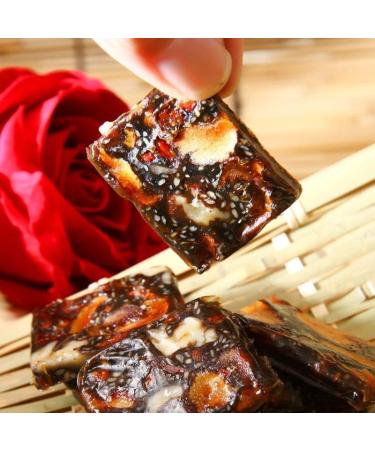 Healthy and nutritious rose red date sesame cake Ready to eat black sesame red jujube walnut cake Handmade pastries Dessert Sweet food Candy snacks gift pack Chinese specialties (30pcs) - Buy Online on GoSupps.com
