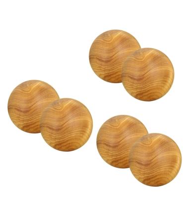FRCOLOR 6 STK Massage ball Chinese balls -massage roller exercise ball made of wood acupressure made of wood neck massage device wood around massage ball hand thuja fitness rotating ball
