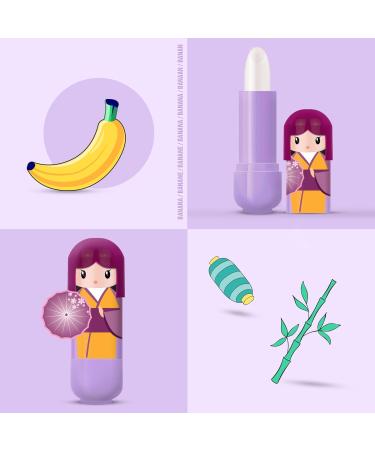 Doll Lip Balm Set 48 Lip Balms in Kimono Doll Inspired Cases 6 Flavors x 2.5g in 2 Beautifully Designed Tins - Buy Online on GoSupps.com