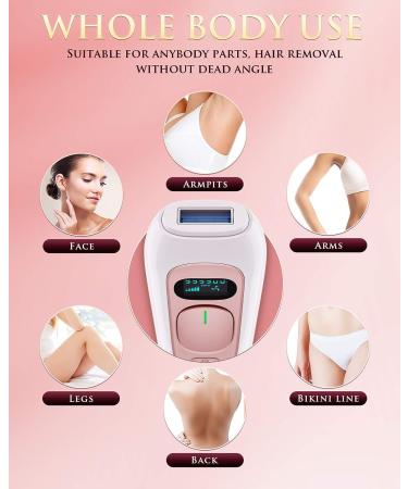 Laser Hair Removal System: Upgraded IPL At-Home Treatment for Women and Men - Permanent Hair Remover for Whole Body - Buy Online on GoSupps.com