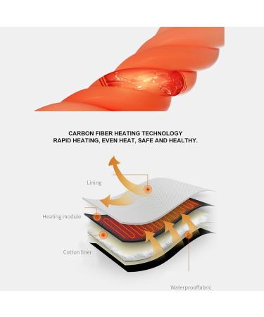 Heatable Foot Warmth Shoes for Women - Non-Slip USB Electrically Heated Flannel Indoor Slippers (Size 38-39) | Shipenophy - Buy Online on GoSupps.com