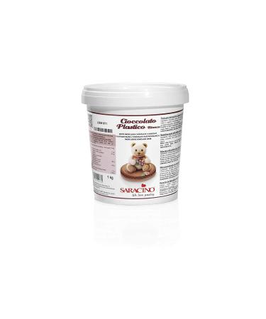 Saracino modelling chocolate white 1 kg bucket 1 pack (1 x 1000 g)