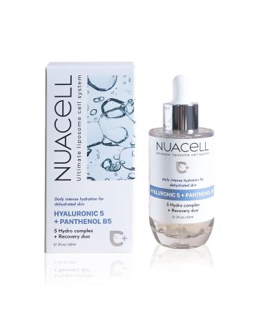 NUA CELL HYALURONIC 5 PANTHENOL B5 Serum 5 Hydro Complex + Recovery serum For Home Aesthetic Cosmetics Daily Intense Hydration For Dehydrated Skin from Korea 2Fl.Oz Liposome Cell System