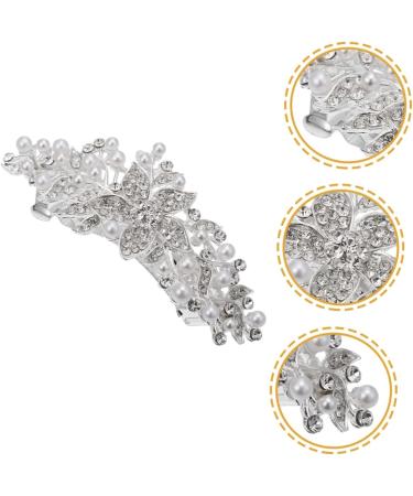 Gogogmee Rhinestone Hair Clip Flower Hair Clip Womens Hair Clips Hair Barrettes for Women Thick Hair Dipper Flower Hairpin Women Headdress Wedding Headpiece for Bride Hair Pin Rhinestones - Buy Online on GoSupps.com