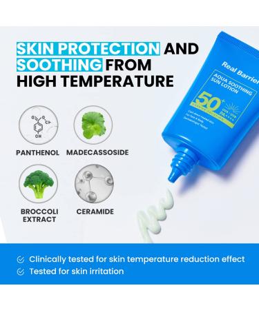 Derma B Everyday Sun Block and Real Barrier Aqua Sun Lotion Set - Buy Online on GoSupps.com