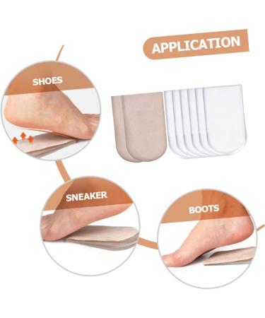 minkissy 1 Set Half Size Heel Pad Supple Heel Insoles Sports Heel Pads Invisible Height Pads Half Lift Cushions Shoes Height Increase Pads Shoes Height Increase Cushions Sports Heel Insoles - Buy Online on GoSupps.com