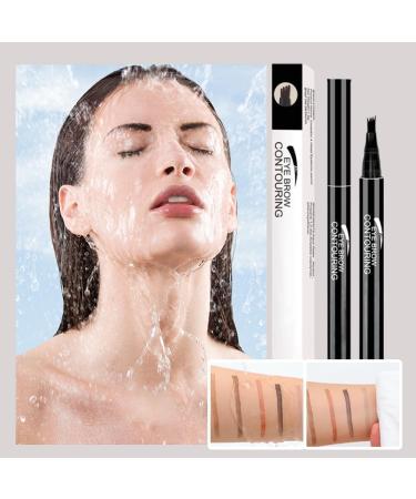 4-Head Split Waterproof Long-lasting Eyebrow Pencil 2024 New 3D Microblading Eyebrow Pen Eye Brow Pencils with 4 Tip Creates Natural Looking Brows Eye Eyebrow Makeup Eyebrow Pen (3PC Colorful) - Buy Online on GoSupps.com