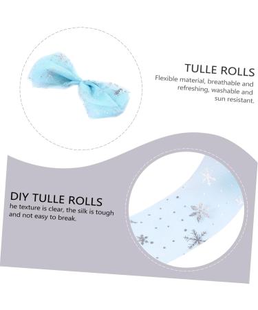 NUOBESTY 1 Roll Roll American Mesh Rolls Christmas Sto The Tulle Spool Snowflake Gauze Material Bow Tie - Buy Online on GoSupps.com