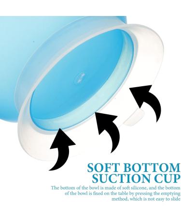 Suction Cup Bowl Silicone Scooper Bowl Suction Plate Disabled Person Bowl Self Feeding Bowl Elderly Assistant Dish for Handicapped Person - Buy Online on GoSupps.com