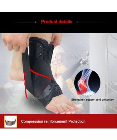 Ankle Brace Support Ankle Support Strap Adjustable Foot Ankle Correction Belt Breathable Fabric 360 Wrap For Ankle Fixation Foot Inversion Fixation Sports Anti-sprain (Size : X-Large) - Buy Online on GoSupps.com