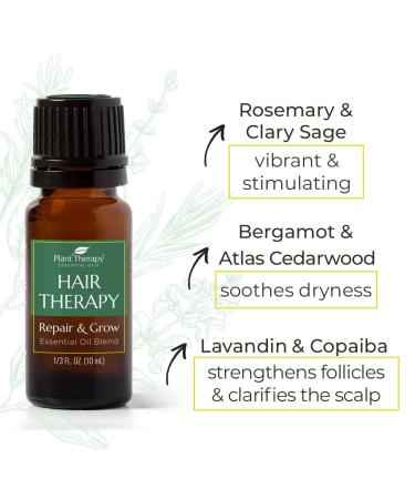 Plant Therapy Hair Therapy Set - Strengthen, Repair & Grow Shiny Healthy Hair - 1oz Serum & 10mL Essential Oil - Buy Online on GoSupps.com