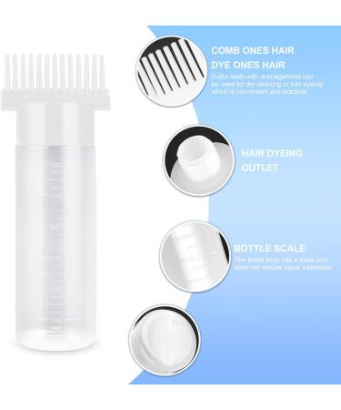 6oz Root Comb Applicator Bottle for Hair Dye & Scalp Treatment - Graduated Scale, Professional Hair Oil Brush - Buy Online on GoSupps.com