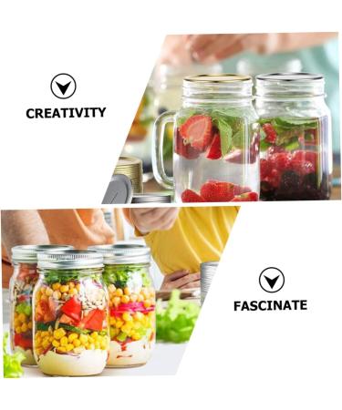 Yardwe 60 Pcs Mason Jar Lids Coffee Things Mason Jar Caps Cover Jars with Lids Mason Jar Top Lid Jam Jar Lid Coffee Stuff Wide Mouth Lids Discs Mason Jar Discs Glass Bottle Seal Tinplate - Buy Online on GoSupps.com