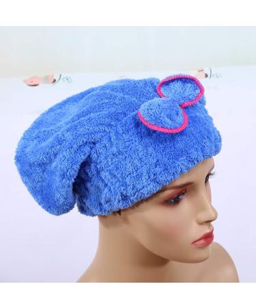 July Gift: Fast-Drying Hair Dryer Towels & Caps - Coral Fleece for Curly Long & Wet Hair - Perfect for Women & Girls - Buy Online on GoSupps.com
