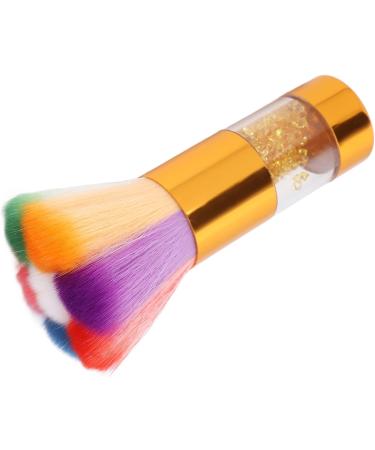 Fashionable Rhinestones Inlaid Makeup Brush Loose Powder Foundation Brush Nail Art Dust Remover for Home and Powder Room (Gold) - Buy Online on GoSupps.com
