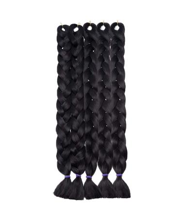 SEGO 41 Braid Extensions - Synthetic Crochet Braiding Hair (165g/Bundle) - Black | International Shipping Available - Buy Online on GoSupps.com