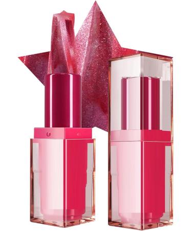 glitter red lipstick long lasting lipstick moisturizing lip balm waterproof cosmetics long lasting lipstick for parties - Buy Online on GoSupps.com