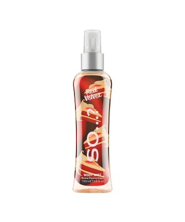 So Red Velvet Body Mist - Fruity Floral Perfume for Women with Vanilla - Ideal Gifts for Women - 6-Hour Wear Body Spray for Women - 3.5 oz