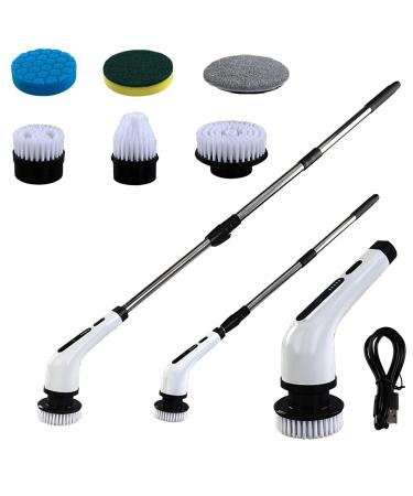 Electric Tub Cleaning Brush | Cordless Scrubber for Bathroom | Cordless Tile Water Stains Cleaning Brush for Tub Kitchen Sink Wall Floor