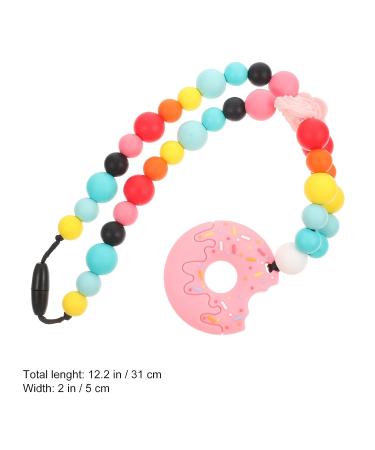 Healvian Beaded Sensory Chew Necklace & Teether for Toddlers - Silicone Teething Toy for Infant Boys & Girls - Buy Online on GoSupps.com