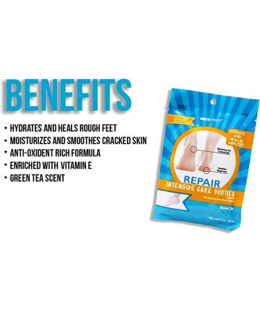 Onyx Professional Moisturizing Socks Foot Mask (2 Pack) - Cracked Heel Repair and Dry Feet Treatment - Buy Online on GoSupps.com