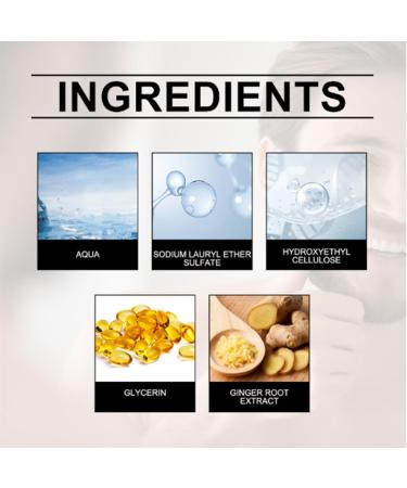 Uzionie Beard shampoo for men natural beard shampoo for men beard darkening shampoo 30 ml - Buy Online on GoSupps.com