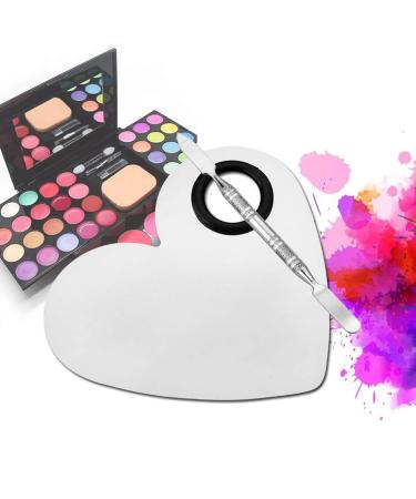 Hivexagon Heart-Shaped Mixing Palette & Spatula for Makeup & Nail Art - M-BT061 | International Shipping Available - Buy Online on GoSupps.com