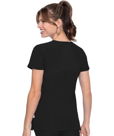 Med Couture Women's Activate Scrub Top - Black, Medium - Buy Online on GoSupps.com