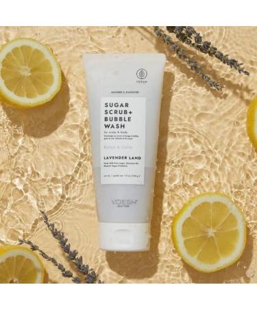 VOESH Shower & Empower Duo - Vitamin C Shower Filter & Exfoliating Sugar Scrub | Vegan Skincare & Clean Beauty Gift Set | Lavender Spa Care - Buy Online on GoSupps.com