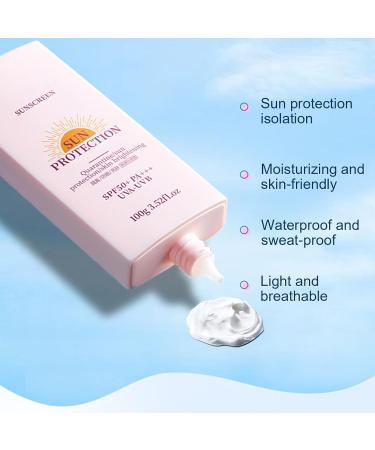  lisutupode Facial Sunscreen - Lightweight Sunscreen | Tinted Lotion 100g Lightweight Water Resistant Moisturizing Face Body Beach Travel Makeup - Buy Online on GoSupps.com