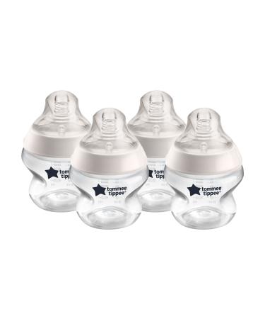 Tommee Tippee Closer To Nature Baby Bottles Extra Slow Flow Breast-Like Nipple With Anti-Colic Valve (5oz 4 Count) - Buy Online on GoSupps.com