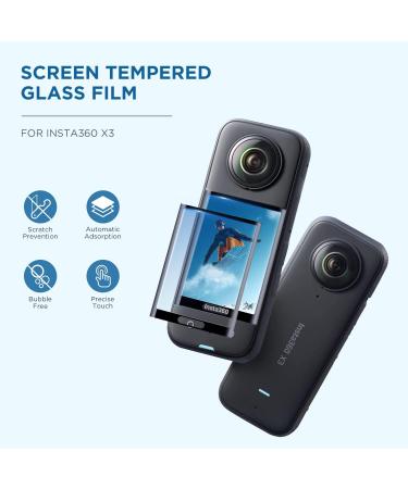 Cynova Insta360 X3 Lens Cap & Glass Protector Set - Silicone Case for Insta360 X3 Accessories - Buy Online on GoSupps.com
