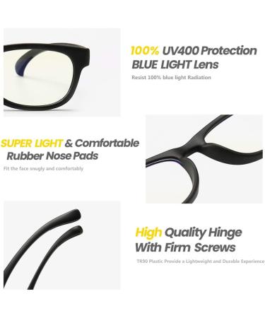Tofox Children's Blue Light Filter Glasses | Safety & Gaming Frames | Prescription-Free Computer Glasses - Buy Online on GoSupps.com