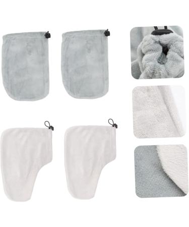 2paires Cire Et Accessoires De Th rapie Paraffine Pour Bain De Cire Avec Moufle De Th rapie Paraffine 28x20cm gris - Buy Online on GoSupps.com