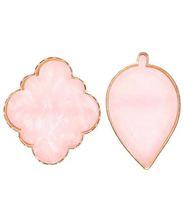 TOYANDONA Palette Annulaire de Manucure 2 Pi ces Taille Ajustable Rose Porte-vernis Ongles pour Nail Art Professionnels et Particuliers Usage Salon et Domicile