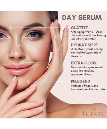 Ellenity s Antiaging Day & Night Collagen Booster Set with highly concentrated hyaluronic acid & awardwinning active ingredients for tight hydrated and radiant skin Swiss Made Vegan 2 x 30ml - Buy Online on GoSupps.com