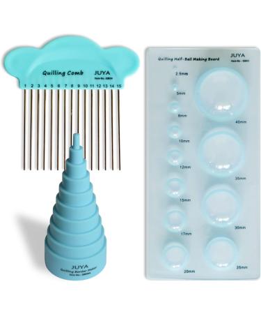 JUYA Paper Quilling Kit with 960 Strips and 14 Tools - 3mm Width, Blue Tools with Glue Included - Buy Online on GoSupps.com