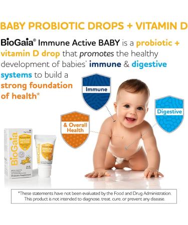 BioGaia Baby Protectis Drops - Immune Support for 0-36 Months (600 IU, 10 ml) - Buy Online on GoSupps.com