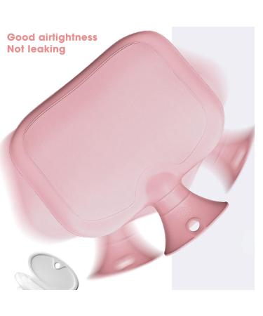 1500ml Hot Water Bottle with Gift Ribbon - Large Capacity Removable Injection Ideal for Cramps Neck & Shoulders Relief - Pink - Buy Online on GoSupps.com